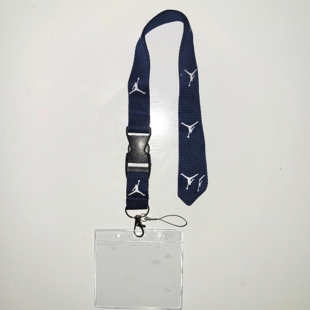 Jordan Blue One Size Lanyard & Vaccine Card Holder